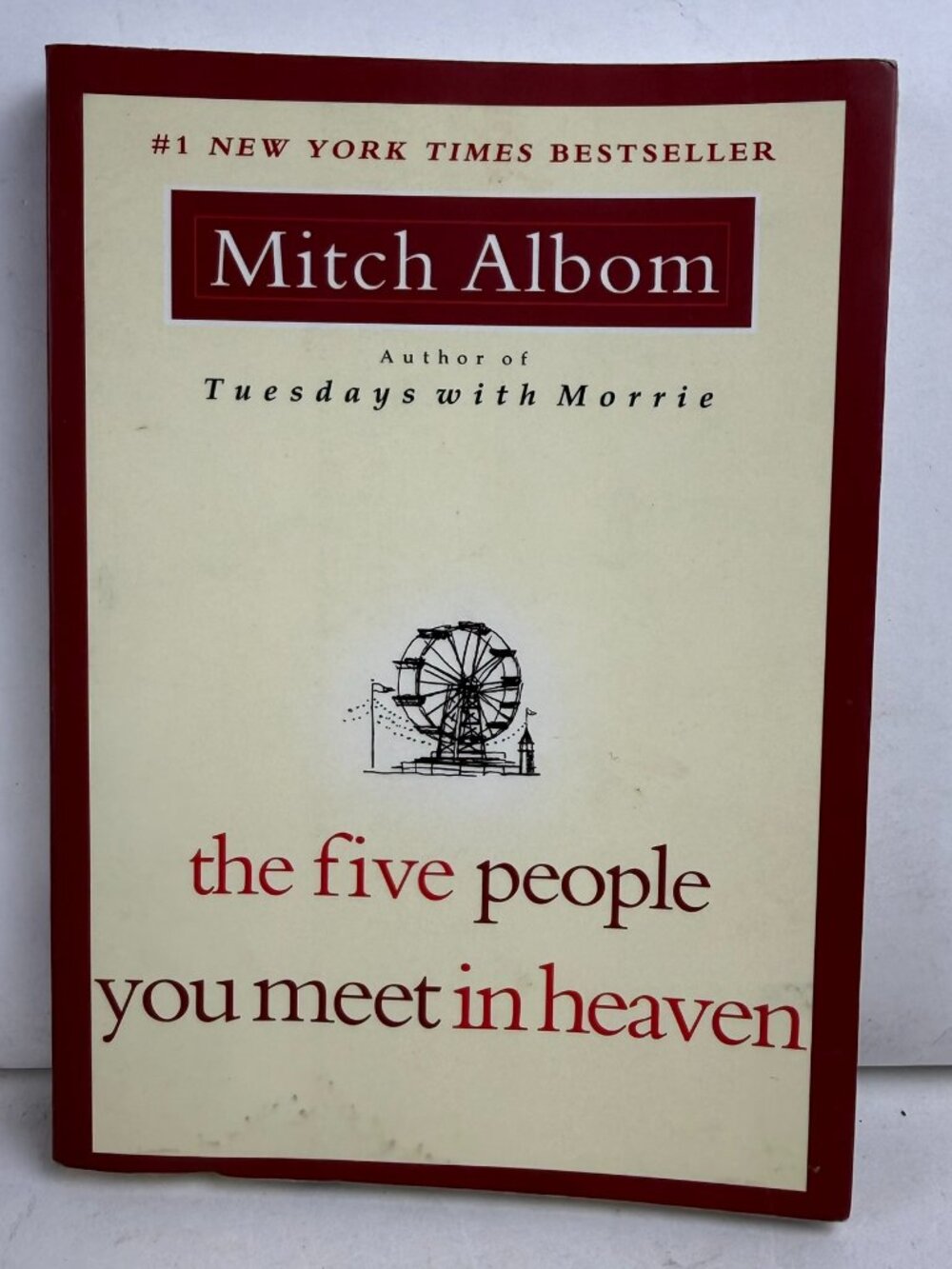 The Five People You Meet in Heaven Mitch Albom Paperback Novel Bestseller Book